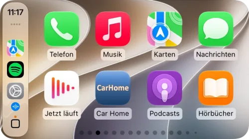 Sprachsteuerung Carplay Home