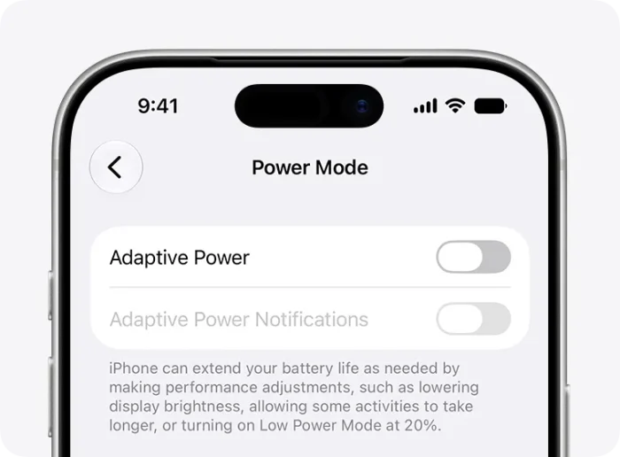 Adaptive Leistung in iOS 27: Auf älteren Geräten inaktiv Adaptive Leistung in iOS 27: Auf älteren Geräten inaktiv