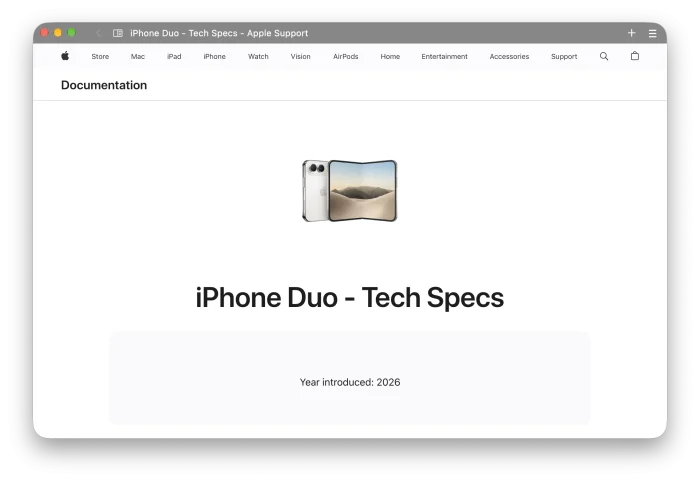iPhone Duo technische Spezifikationen