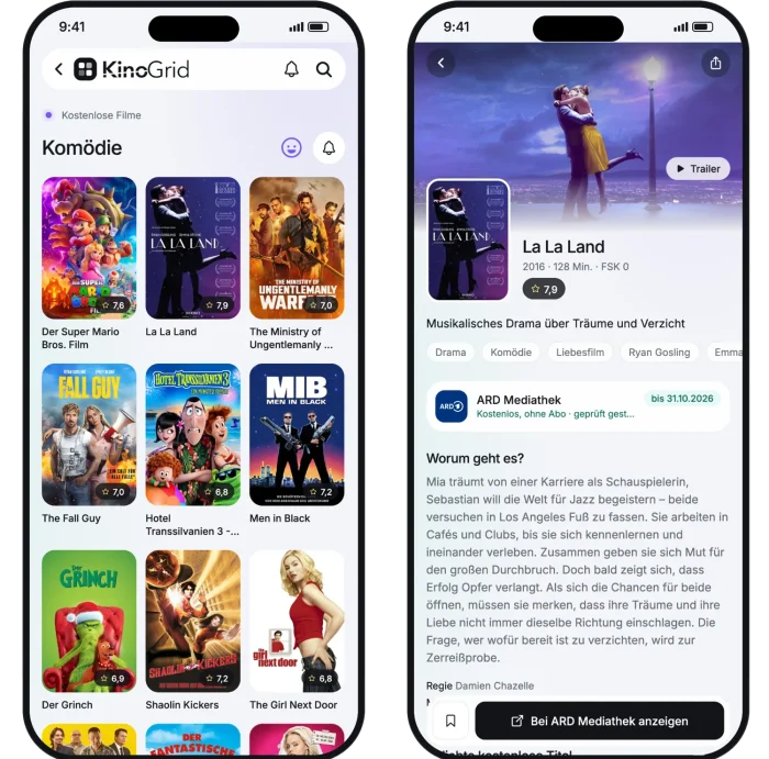 KinoGrid liefert Bewertungen, Cover und Synopsen