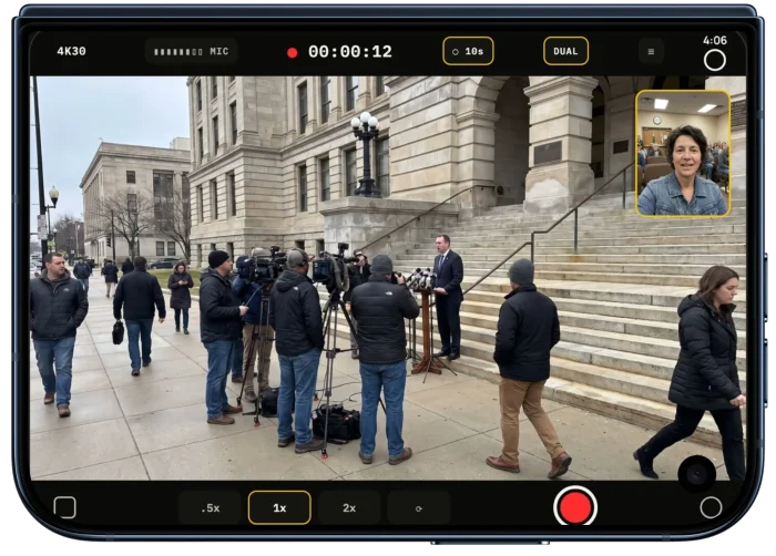Unterschiedliche Aufnahme-Modi für Live-Videos und Interviews Unterschiedliche Aufnahme-Modi für Live-Videos und Interviews
